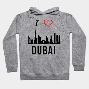 I love Dubai Skyline Arab Emirates Middle East Design Hoodie